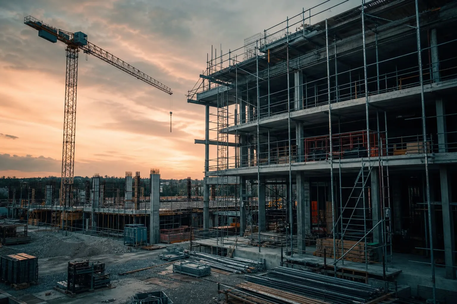 Baustelle – Symbolbild für digitale Projektsteuerung mit bauplatform